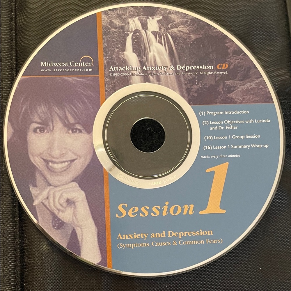 Midwest Center: Attacking Anxiety & Depression CD set w/ case. Missing disc 11